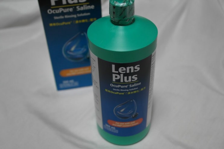 중국 리뉴 Lens Plus Ocupure Saline Large 후기 : 민트색 리뉴통 신기해 신기해! : 네이버 블로그