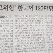 자살 고위험 한국인 125만명 : 우리 모두가 도와야 할사람들입니다