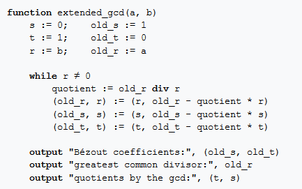 확장 유클리드 알고리즘(Extended Euclidean Algorithm) (수정: 2019-05-02) : 네이버 블로그