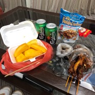 [코타키나발루 자유여행] 필리피노마켓(야시장) 애플망고&닭날개 맛있어요 ♡