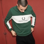 [FRED PERRY 프레드페리] 2018 A/W Collection - Panel Piped Sweatshirt (패널 파이핑 스웻셔츠)