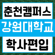강원대학교 춘천캠퍼스 학사편입 학습자 후기!