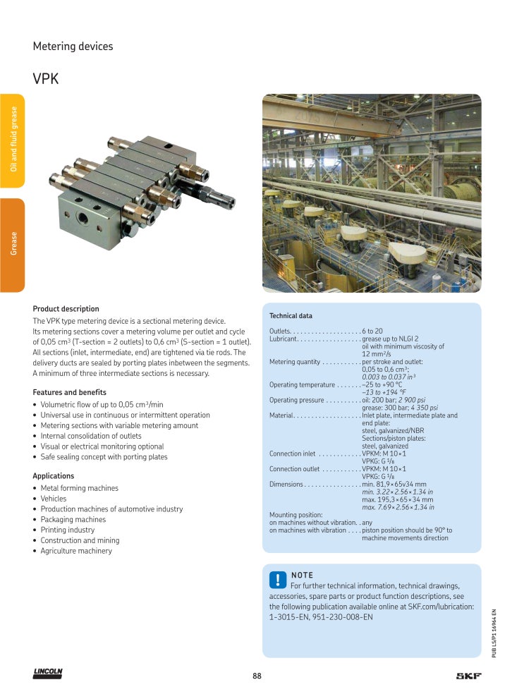 SKF 순차식 분배기 VPKM / VPKG 프로그래시브 피더 : 네이버 블로그