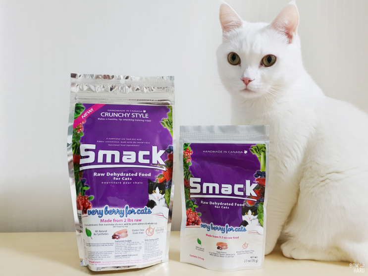 고양이 고단백 사료 스맥 캣 로푸드 베리 치킨 & 연어 (Smack Raw Dehydrated Cat Food) 네이버 블로그