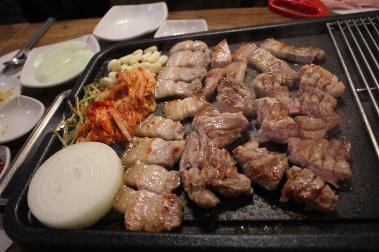 신천역 삼겹살집 잠실새내 꽃돼지생삼겹