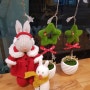 울산뜨개공방/울산대바늘인형수업/knittingdolls/레빗/토끼인형/크리스마스토끼