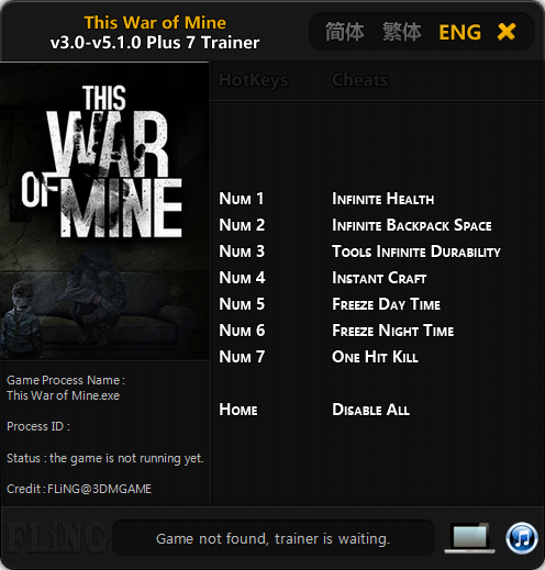 디스 워 오브 마인 트레이너 This War Of Mine V3 0 V5 1 0 7 Trainer Fling 네이버 블로그
