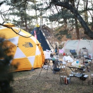 + 캠핑 + 수락산그린캠프(감성돔 크리스마스캠핑) with 노스페이스 2미터돔(The north face 2 meter dome tent)