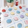 코바늘 블랭킷/victorian flower baby blanket