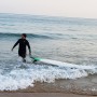 [내남자의 서핑이야기] 부산 송정 서핑 에폭시보드랑 강제 1일 시작 ! (20181117) 입수 13회차