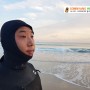 [내남자의 서핑이야기] 부산 송정 서핑 서핑후드 개시 왕밤빵 되어보잣~ (20181208) 입수 17회차