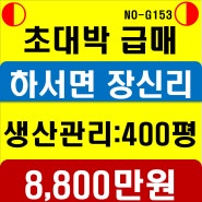 드림랜드 장신리 의복리 땅 급매!