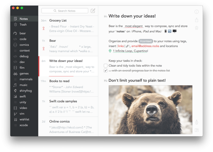 아이폰 메모장 어플 Bear Notes : 네이버 블로그