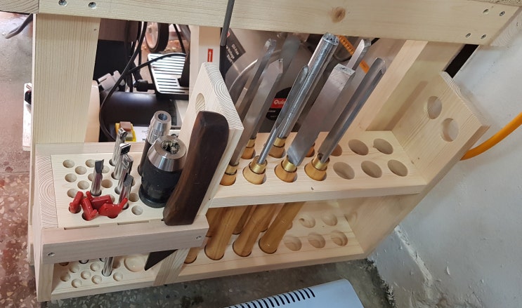 목선반 가우지(목선반칼) 랙(Gouge Rack) 만들기 : 네이버 블로그