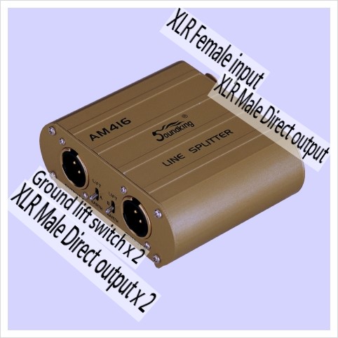 사운드킹 LINE SPLITTER AM416 원채널패시브 라인스프리터분배기 : 네이버 블로그