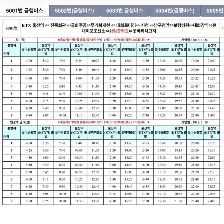 울산역 KTX 리무진버스 시간표(5001,5002,5003,5004,5005) : 네이버 블로그 울산역 Ktx 리무진버스 시간표(5001,5002,5003,5004,5005) : 네이버 블로그