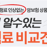 비갱신형암보험비교견적