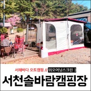 오토캠핑 :) 서천 솔바람캠핑장 서해바다 즐기기