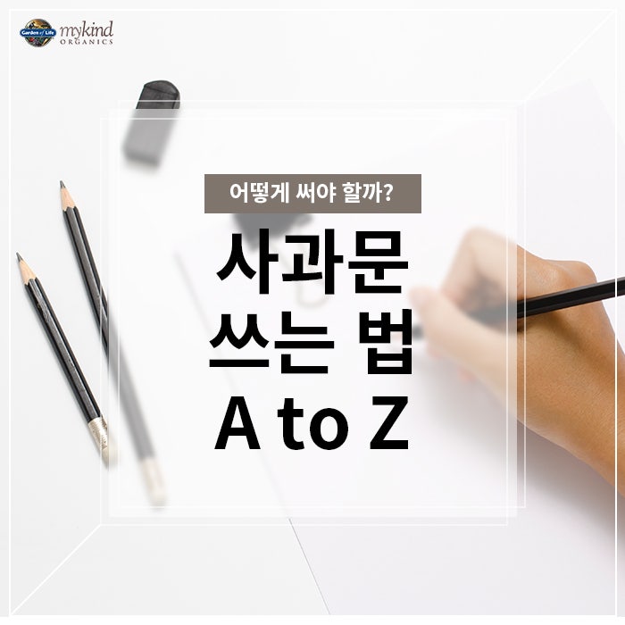 사과문 쓰는 법 A to Z : 네이버 블로그