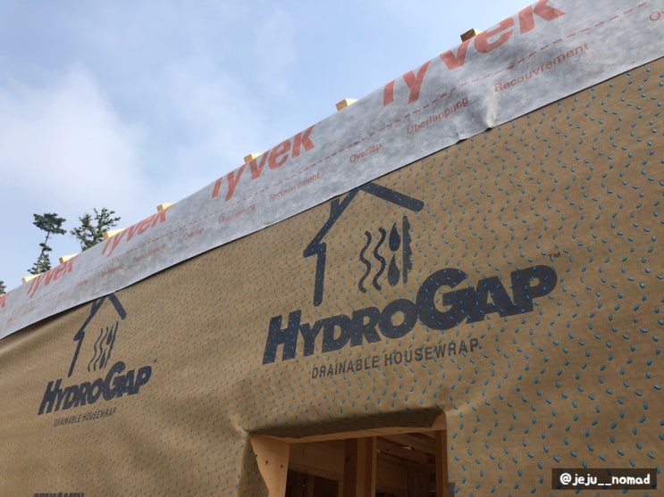 제주 월평동 목조주택 - 웜루프, hydrogap 투습방수지 장단점 평가 : 네이버 블로그