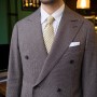 Brown Hound's tooth Bespoke Suit Fitting Cut