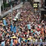 범죄인 중국본토 인도 반대 시위… 홍콩에 등장한 '노란우산' 물결[反对犯罪分子引渡至中国… 黄色雨伞潮再现香港]
