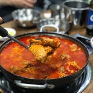 범계역 맛집 범계 큰손 닭도리탕(닭볶음탕), 부추오리, 막걸리!!