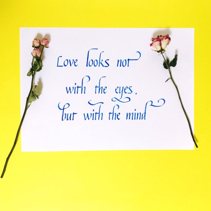광주 영문 캘리그라피 [네번째],영문 문장 캘리, 짧은 좋은 영어 글귀,사랑 짧은 영어 글귀] : 네이버 블로그