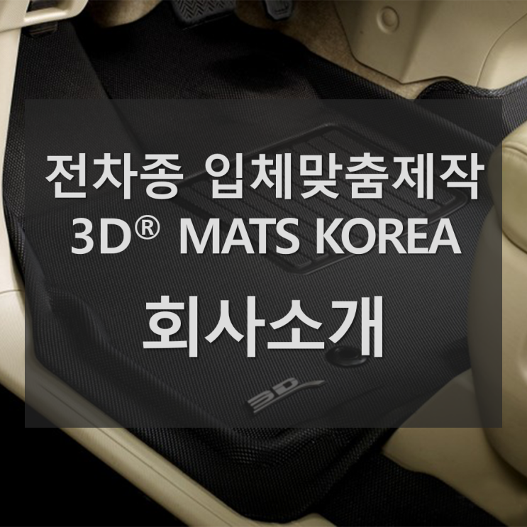 [3D® 회사소개] 3D® 자동차매트 전차종 입체맞춤제작 카매트 : 네이버 블로그