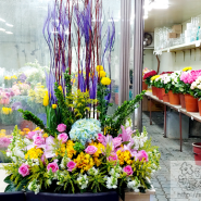 인천꽃도매 꽃시장 4월 첫째주 성전꽃꽂이