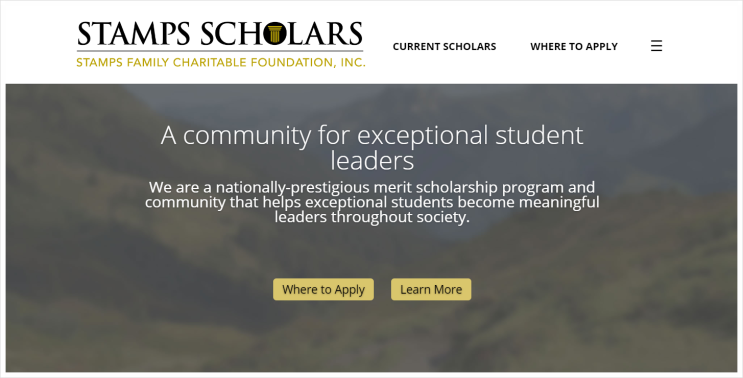미국유학생, 전액 장학금(Full Ride Scholarship)을 노려보자! - 성적 우수자를 위한 STAMPS 장학금 소개 : 네이버 블로그