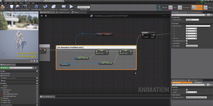 언리얼4 튜토리얼 Setup Animation Blueprint for the Root Motion System in Unreal  Engine 4 - Part 2 : 네이버 블로그