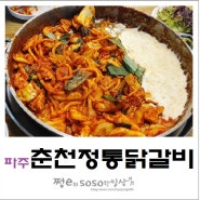 파주 춘천정통닭갈비 맥주가 땡기는 맛