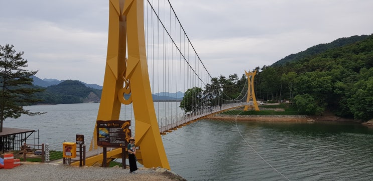 장성호 수변길과 출렁다리