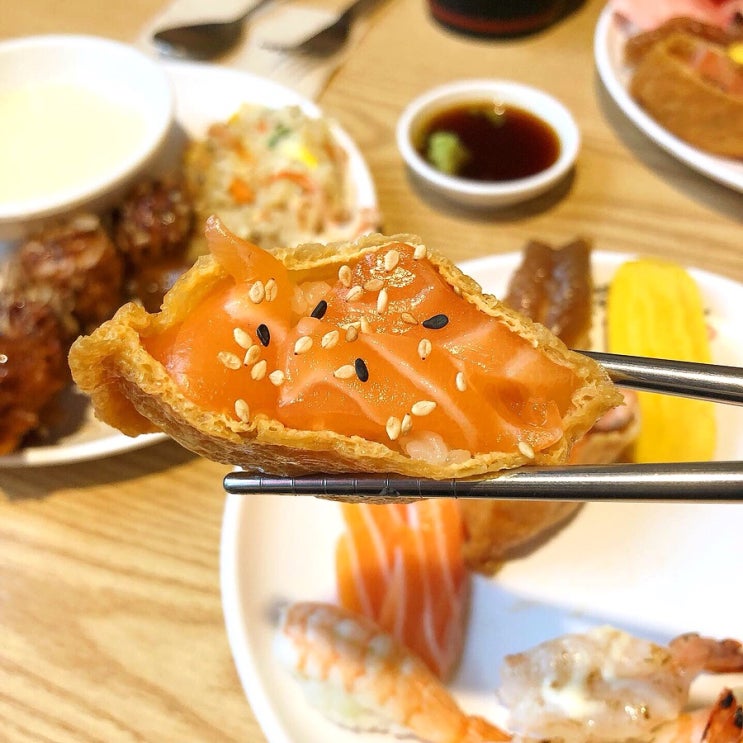 [ 홍대 스시메이진 ] 스시 무한리필 후기! 초밥 뷔페 추천 ️ : 네이버 블로그