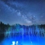 [일본 홋카이도 비에이] 북해도 비에이 青い池(아오이케(청의호수)) 은하수 사진...