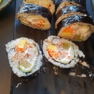 리김밥 사당점 개실망 후기..프리미엄 김밥은 무슨.. 개코가 프리미엄이냐 ....ㅎㅎㅎ