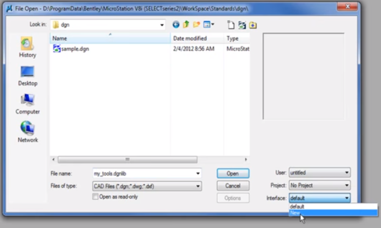 microstation make new interface : 네이버 블로그