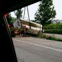 경부고속도로 신갈부근 하행선 하이트 트럭 사고