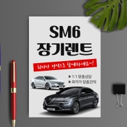 SM6 장기렌트 신차로 이용하니 만족스러워요