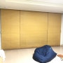 34평 오동나무 우드블라인드 네추럴우드색 용이동 금호어울림 평택블라인드 스페이스앤창