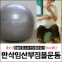 임산부 짐볼운동 허리통증잡기 (멜킨 그랜드 짐볼추천)