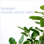 DemosWP:: 워드프레스 데모버전 사용하기