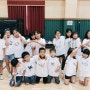 경주 내남초등학교에서 진행된 통일티셔츠 만들기