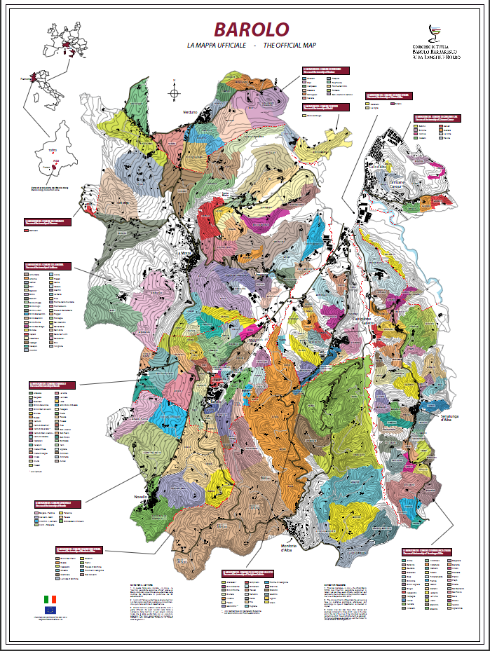 [자료] 바롤로(Barolo)와 바르바레스코(Barbaresco) 빈야드 지도 : 네이버 블로그