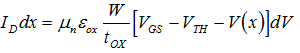 MOSFET I-V 특성 , MOSFET Drain Current Equation ( 모스펫 드레인 전류방정식 ) --- (3)  : 네이버 블로그
