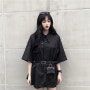 [ 예요 YEYO ] 스트릿 올블랙 패션 피어싱 블랙 코디 세트