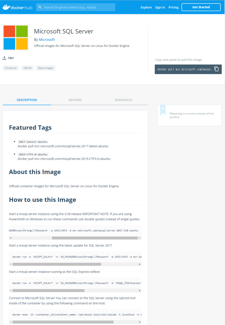 Vmware photon docker mssql 2017 express 