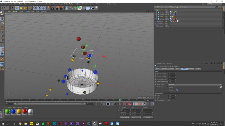 [C4D] Cinema4D Dynamic Animation : 네이버 블로그