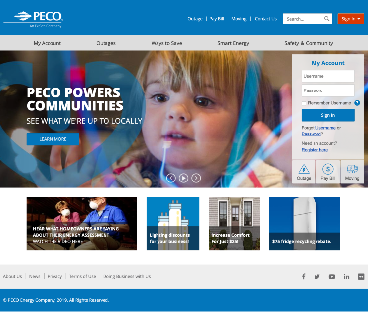 미국 동부의 전기회사 - PECO.com : 네이버 블로그